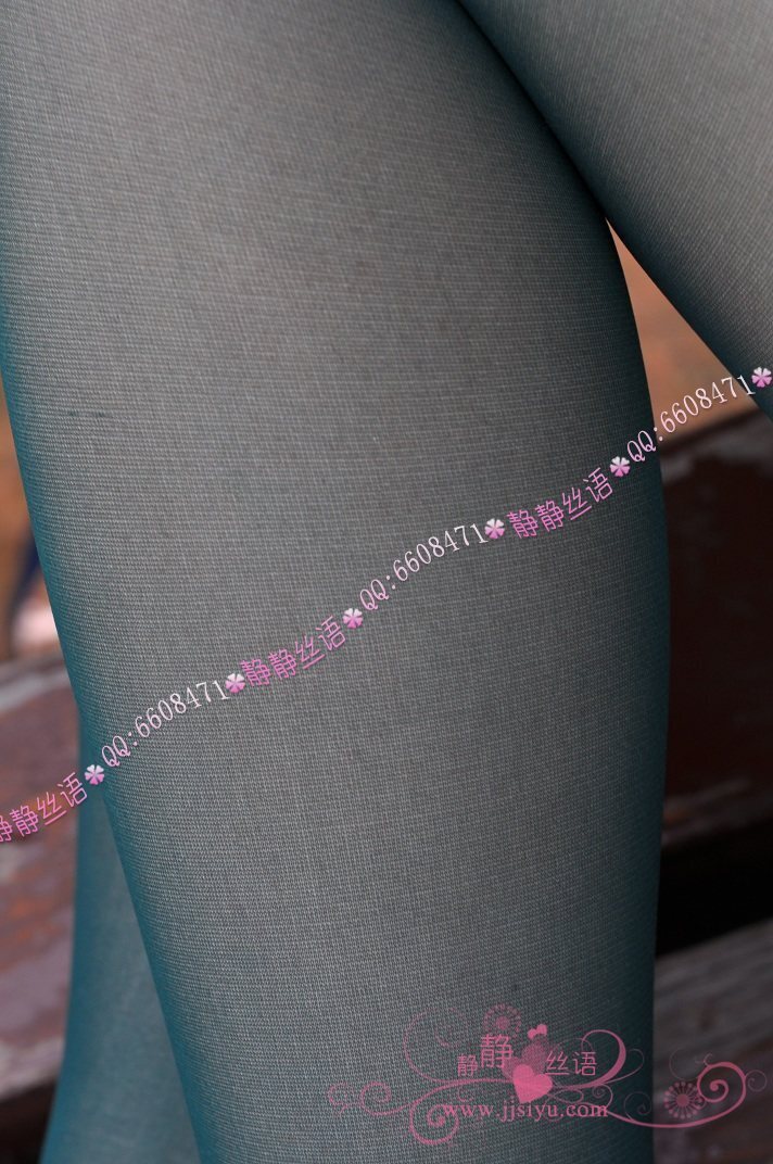 精彩系列脚尖加厚连裤袜（绿色） 静静丝语丝袜美女图片